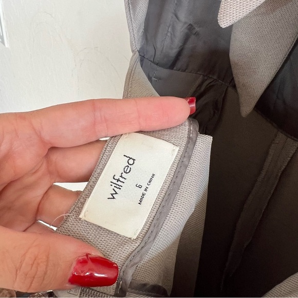 WILFRED x ARITZIA Ecoulement Wide Leg Jumpsuit Ashen Basalt Gray - Picture 8 of 11